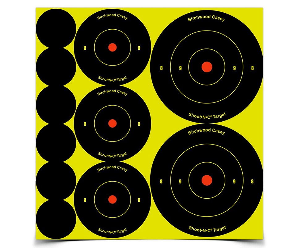 Birchwood Casey SHOOT-N-C Self-Adhesive Targets Assortment Targets